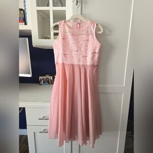 Pink lace Youth 10 dress
